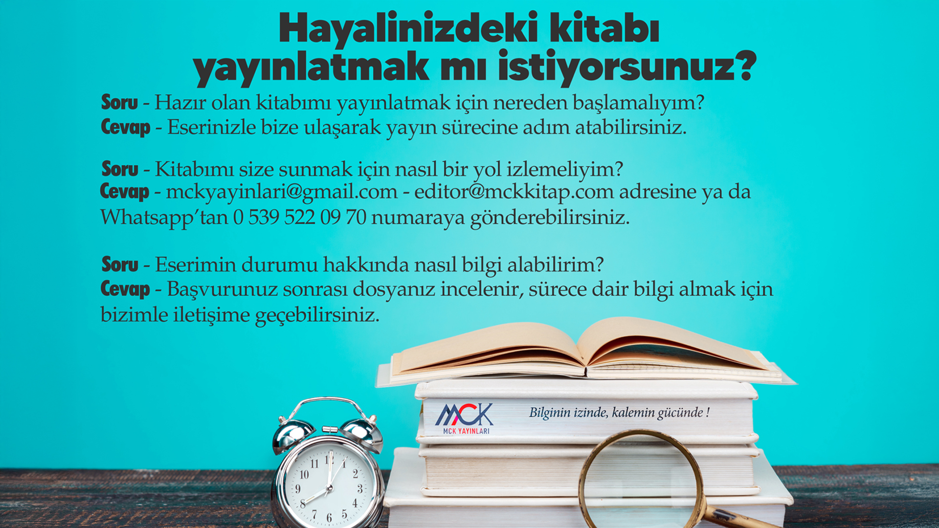 MCK Yayınları: Bilginin İzinde, Kalemin Gücünde!